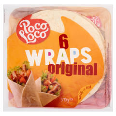 Poco Loco Original lágy tortilla lapok búzalisztből 25 cm 6 db 370 g