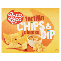 Poco Loco enyhén sózott kukoricachips edami sajtos és jalapeno chili paprikás sajtmártással 170 g