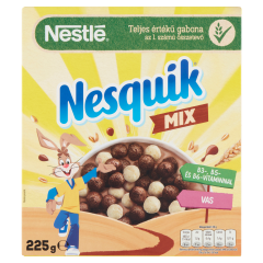 Nesquik Mix kakaós és vaníliaízű, ropogós gabonapehely vitaminokkal, ásványi anyagokkal 225 g