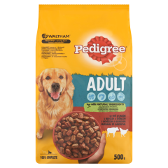 Pedigree Adult teljes értékű szárazeledel felnőtt kutyák számára marhával és baromfival 500 g 
