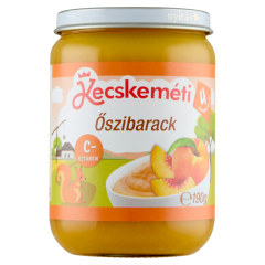 Kecskeméti őszibarack gyümölcskészítmény bébidesszert 4 hónapos kortól 190 g