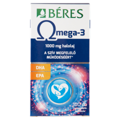Béres Omega-3 1000 mg halolaj lágyzselatin kapszula 100 x 1,35 g (135 g)