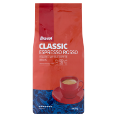 Bravos Classic Espresso Rosso pörkölt szemes kávé 1000 g