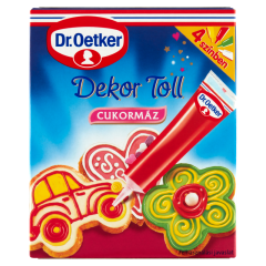 Dr. Oetker Dekor Toll cukormáz 4 színben 4 x 19 g (76 g)