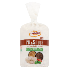 Cerbona Fit & Snack puffasztott rizsszelet napraforgómaggal és chia maggal 90 g