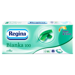 Regina Bianka 100 Aloe papír zsebkendő 3 rétegű 100 db