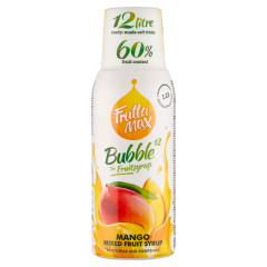 FruttaMax Bubble¹² mangó vegyes gyümölcsszörp cukorral és édesítőszerekkel 500 ml