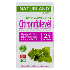 Naturland citromfűlevél gyógynövénytea 25 filter 25 g