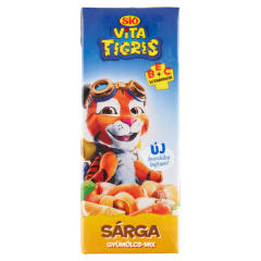 Sió Vitatigris sárga gyümölcs-mix vegyes gyümölcsital 0,2 l