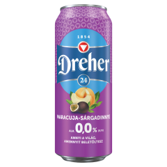 Dreher 24 alkoholmentes világos sör és maracuja-sárgadinnye ízű ital keveréke 0,5 l