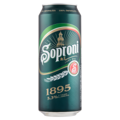 Soproni 1895 minőségi világos sör 5,3% 0,5 l doboz
