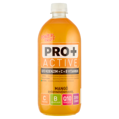 PRO+ Active Mangó gyógynövényekkel forrásvíz alapú energiamentes üdítőital édesítőszerekkel 750 ml