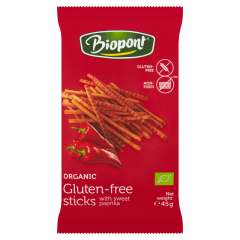 Biopont bio gluténmentes paprikás sóspálcika 45 g
