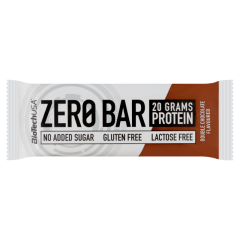 BioTechUSA Zero Bar dupla csokoládé ízű magas fehérjetartalmú szelet édesítőszerekkel 50 g