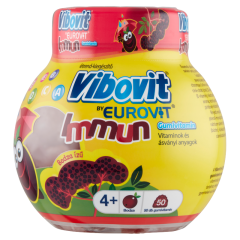 Vibovit by Eurovit Immun bodza ízű gumivitamin étrend-kiegészítő 50 db 225 g