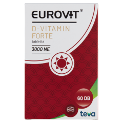 Eurovit D-vitamin Forte 3000 NE D-vitamin tabletta 60 db 14,25 g