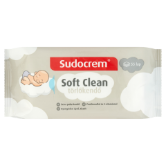 Sudocrem Soft Clean törlőkendő 55 db