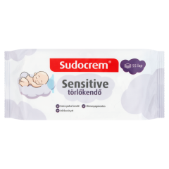 Sudocrem Sensitive törlőkendő 55 db
