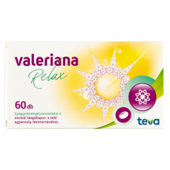 Valeriana Relax gyógynövénykivonatokat tartalmazó étrend-kiegészítő kapszula 60 x 0,481 g (26,70 g)