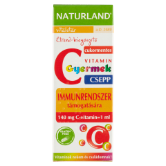 Naturland Vitalstar C-vitamin cukormentes étrend-kiegészítő csepp elsősorban gyermekeknek 30 ml