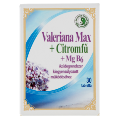 Dr. Chen Patika Valeriana Max + Citromfű + Magnézium + B6-vitamin étrend-kiegészítő 30 db 40,2 g