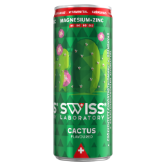 Swiss Laboratory kaktuszfüge ízű szénsavas ital vitaminnal, svájci fűszernövény kivonattal 250 ml