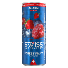 Swiss Laboratory erdei gyümölcs ízű szénsavas ital vitaminnal, svájci fűszernövény kivonattal 250 ml
