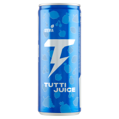 Tutti Juice tutti-frutti ízű, koffeinmentes, alkoholmentes ital cukorral és édesítőszerrel 250 ml