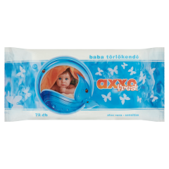 Axxo Fresh baba törlőkendő aloe vera kivonattal 72 db