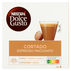 NESCAFÉ Dolce Gusto Cortado Espresso Macchiato tejes kávékapszula 16 db 100,8 g