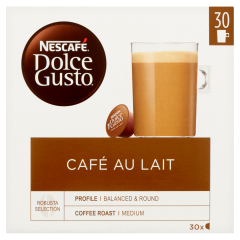 Nescafé Dolce Gusto Café au Lait tejes kávékapszula 30 db/30 csésze 300 g