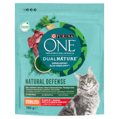 Purina One DualNature Spirulina teljes értékű állateledel ivartalanított macskáknak marhával 750 g
