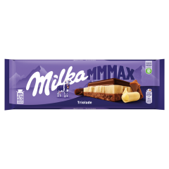 Milka Mmmax Triolade alpesi tejcsokoládé fehércsokoládéval és magas kakaótartalmú csokoládéval 280 g