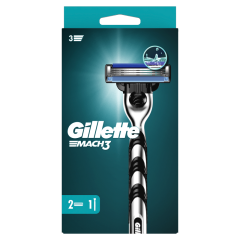 Gillette Mach3 Férfi Borotva, 1 db Gillette Borotva, 2 db Borotvabetét