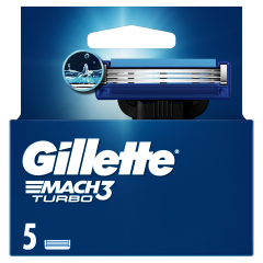 Gillette Mach3 Turbo Férfi Borotvabetét, 5 db