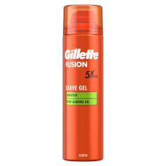 Gillette Fusion Borotvazselé Mandulaolajjal, Érzékeny Bőrre, 200ml