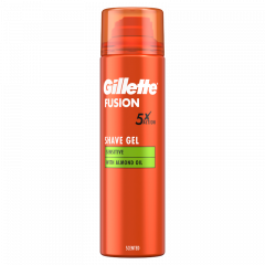 Gillette Fusion Borotvazselé Mandulaolajjal, Érzékeny Bőrre, 200ml