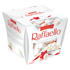 Raffaello ropogós, kókuszos ostyakülönlegesség, belsejében egész szem mandulával 150 g