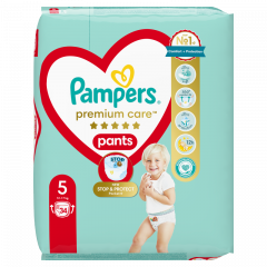 Pampers Premium Care Bugyipelenka, Méret: 5, 34 db Bugyipelenka, 12kg - 17kg