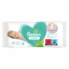 Pampers Sensitive Nedves Törlőkendő, 1 Csomag = 80 db