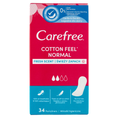 Carefree Cotton Feel tisztasági betét friss illattal 34 db 
