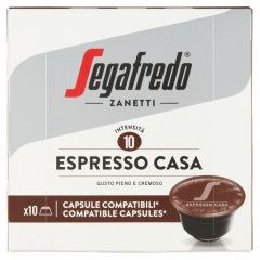 Segafredo Zanetti Espresso Casa őrölt, pörkölt kávékeverék kapszula 10 x 7,5 g (75 g)