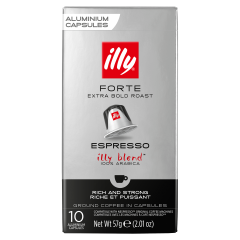 Illy Espresso Forte őrölt-pörkölt kávé kapszulában 10 db 57 g