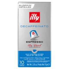 Illy Decaffeinato Espresso Illy Blend koffeinmentes őrölt-pörkölt kávé kapszulában 10 db 57 g