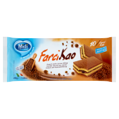 Midi Farci Kao zsírszegény kakaós töltelékű sütő- és édesipari termék 10 x 28 g (280 g)