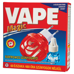 Vape Magic elektromos készülék lapkához és folyadékhoz + szúnyogirtó folyadék 60 éj