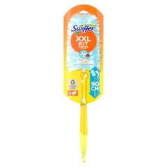 Swiffer XXL Trap & Lock Padló Portalanító Készlet (1 db Nyél + 2 db Portalanító-Kendő Utántöltő)
