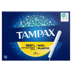 Tampax Regular Tampon Kartonból Készült Applikátorral, 18 db