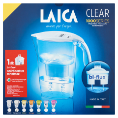 Laica Clear Line fehér vízszűrőkancsó 1 db bi-flux univerzál szűrőbetéttel 2,25 l