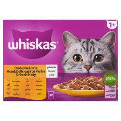 Whiskas teljes értékű nedves eledel felnőtt macskáknak 12 x 85 g (1,02 kg)